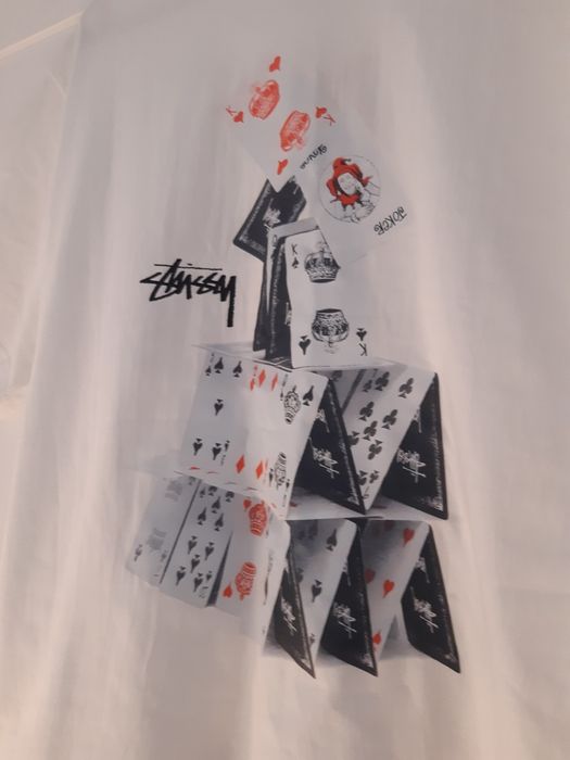 T-shirt Stüssy z kartami