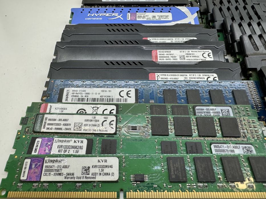 Ddr 3  4Gb  1333/1600Mhz  Corsair, Kinston, Samsung, hynix