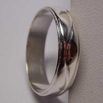 Srebrna obrączka falowana ozdoba  R.23. 5,4 mm.