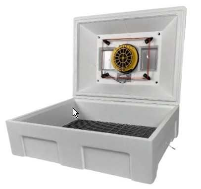 Інкубатор механічний Теплуша ІБ 100 ТМВ12 PRO (220/12в) Тен, вологомір