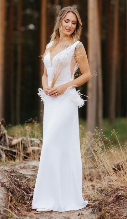 Suknia ślubna Afrodyta, welon, pokrowiec