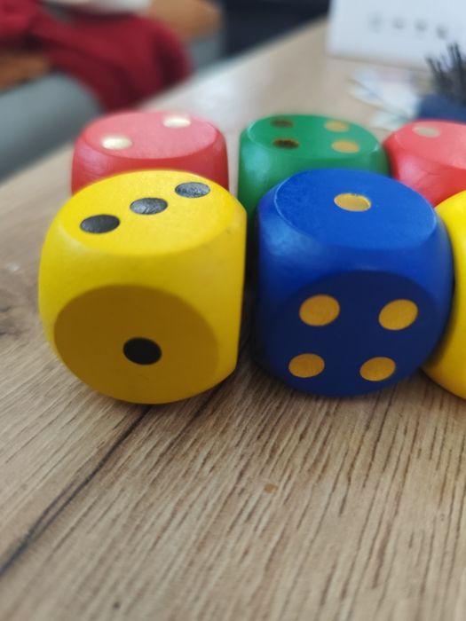 Kostki do gry drewniane śliczne