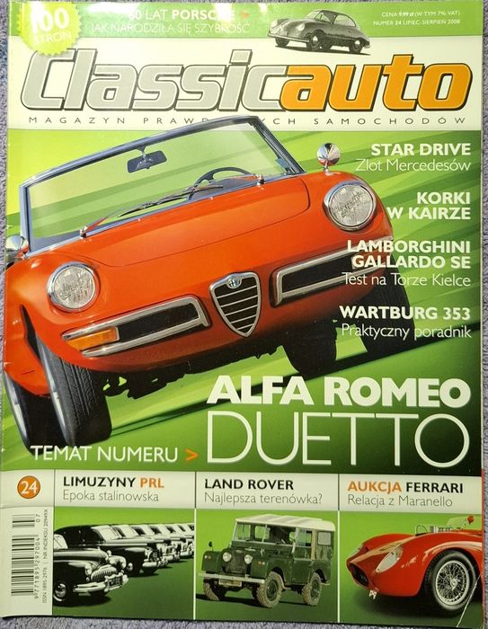 Classicauto Classic Auto nr 24, Alfa Duetto, L Rover Seria, Wartburg
