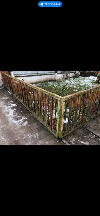 Забор, паркан металевий