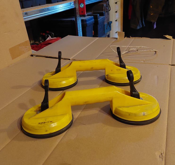 Podwójna przyssawka do szyb płytek gresu