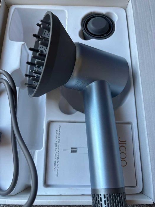 Suszarka do włosów jonizująca mocna 1600w 59db jigoo h300 niebieski