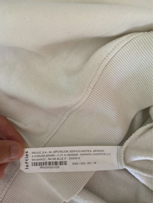 Sweat creme com desenho da Lefties MAN