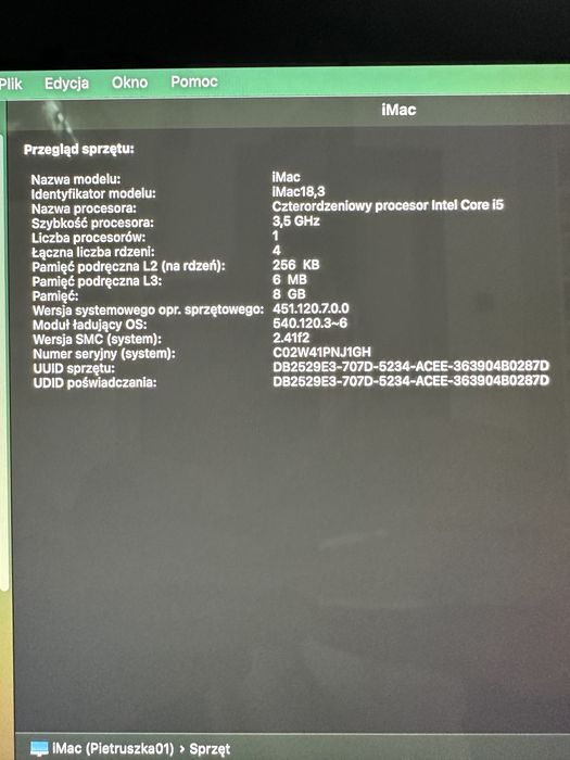 IMAC 27 Cali Retina 5K