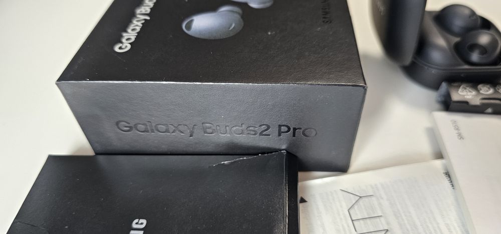 Samsung Galaxy Buds 2 Pro czarne | ANC I idea| komplet+nowe oryg. gumk