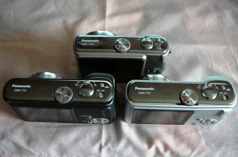 мегалот фотоапаратів panasonic lumix dmc tz1 і tz3