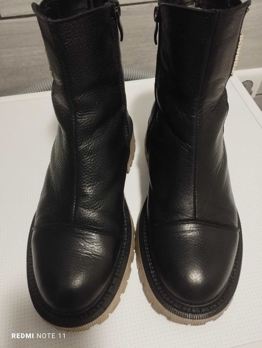 Зимові шкіряні сапоги