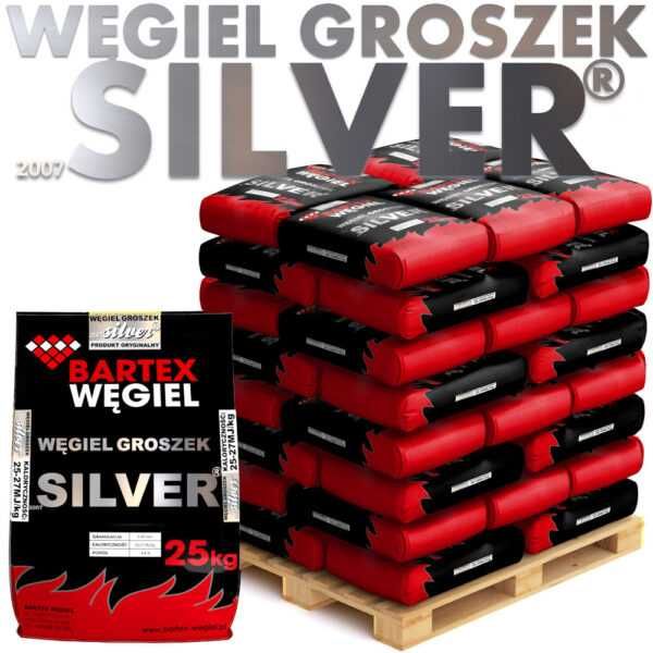 Węgiel groszek SILVER 5-25mm 25kg groszek workowany opał
