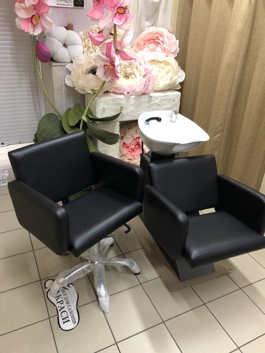 Мийка і крісло перукарське в комплекті