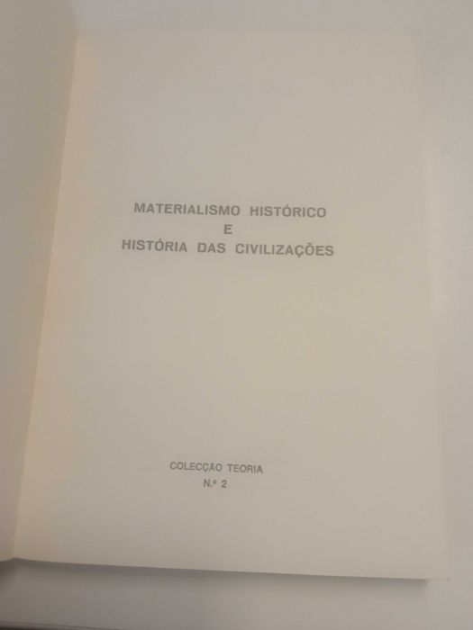 Materialismo Histórico e História das Civilizações