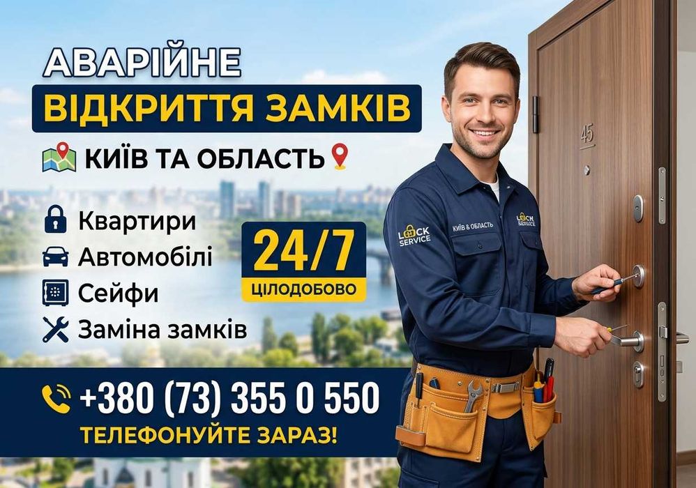 Відкриття замків без пошкоджень / Аварийное вскрытие замков / Відкривання дверей