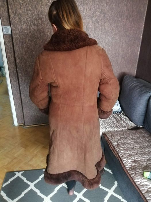 Damski kożuch skórzany