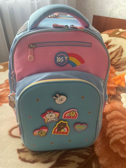 Напівкаркасний ортопедичний рюкзак YES S-96 Line Friends