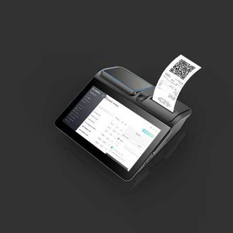 Бюджетний сенсорний ПОС термінал  із вбудованим принтером чеків
