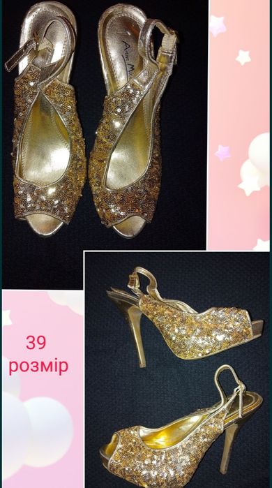 Туфлі, босоніжки 38, 39, 40 розмір