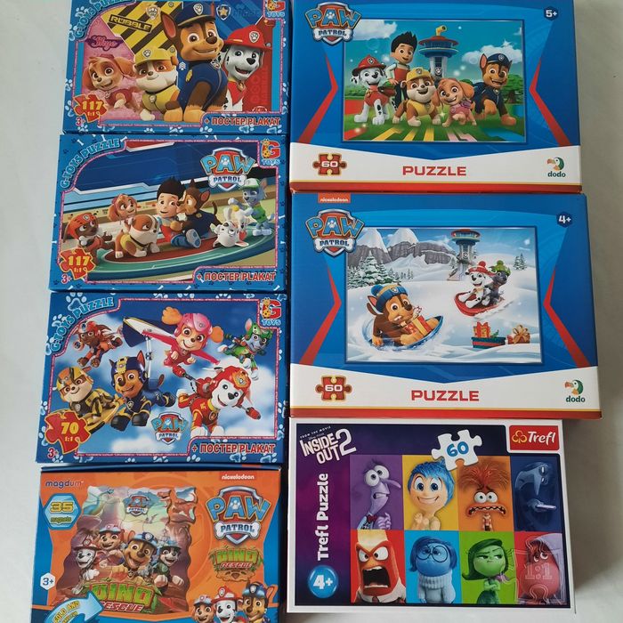Дитячі пазли Щенячий патруль