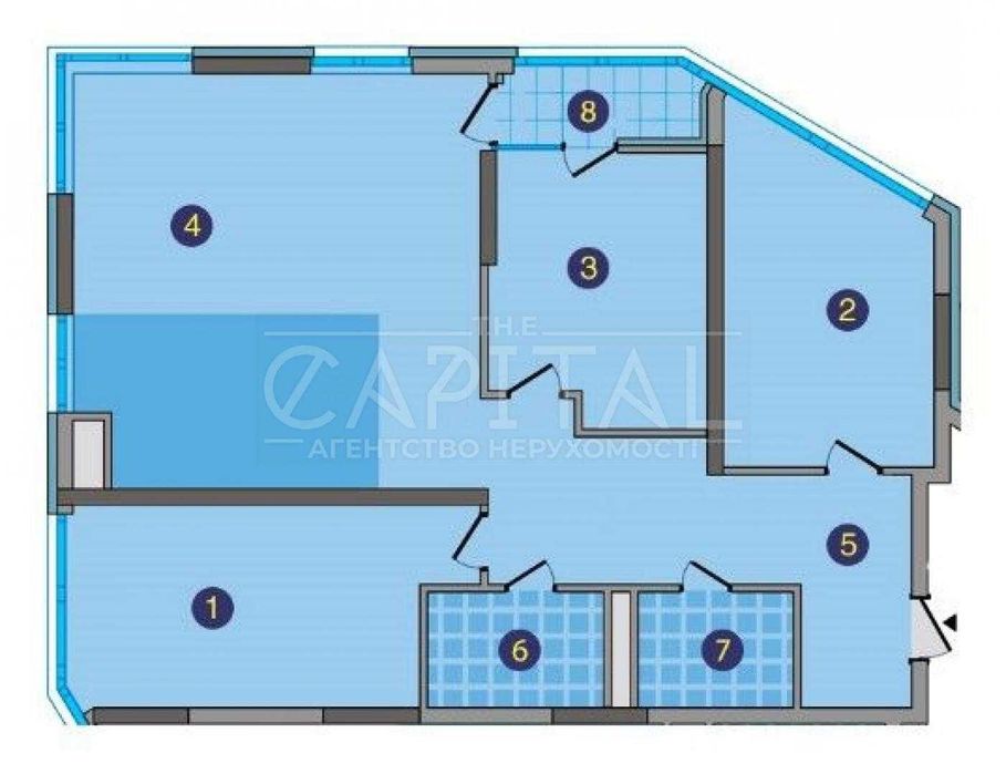 Перша Лінія Дніпра | 124.5 м² | ЖК Зарічний | Будинок Зданий - Вид 6