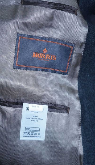 Garnitur Dwurzędowy Letni Morris Szary Grafit Wełna Rozmiar 48 Stan Idealny