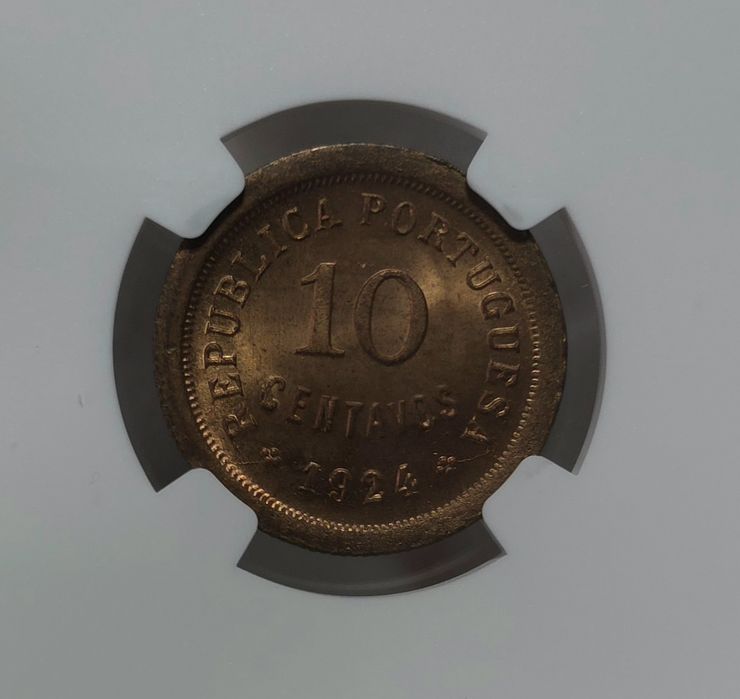 10 centavos 1924 MS63 RD