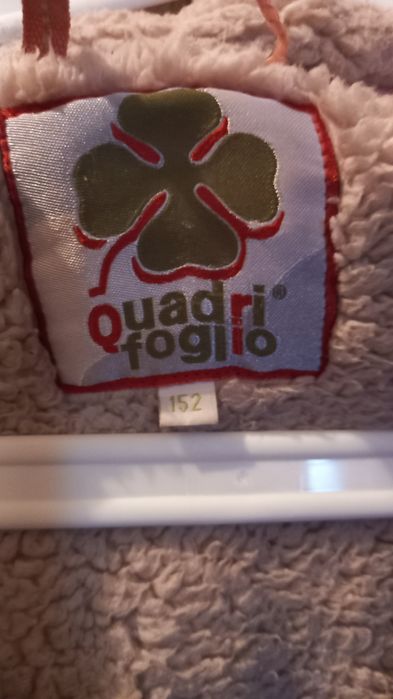 Plaszcz brazowy ocieplany dziewczecy Quadri Foglio 152