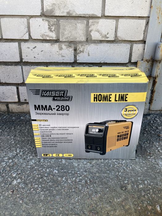 Зварювальний інвертор сварка Kaiser MMA-280 HOME LINE