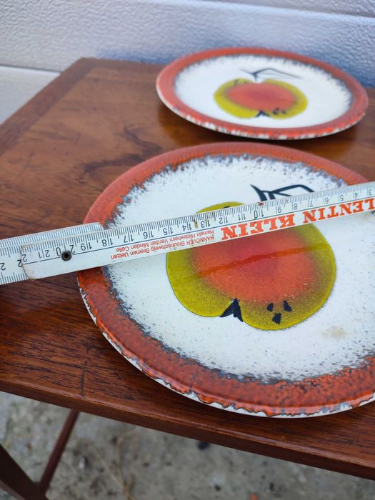 Ceramiczne talerze deserowe Zell recznie malowane - design - u