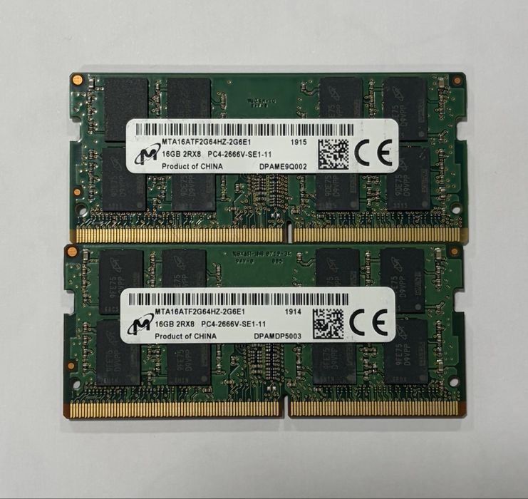 Memória RAM 16GB DDR4 SO-DIMM para Portátil (Samsung / SK hynix / Micron)