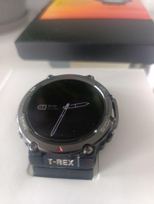 Smartwatch Amazfit T-Rex 2 Czarny (A2170) Stan Bdb + DODATKOWY PASEK Komplet