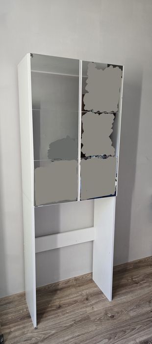 Szafka nad pralkę biała płyta laminowana