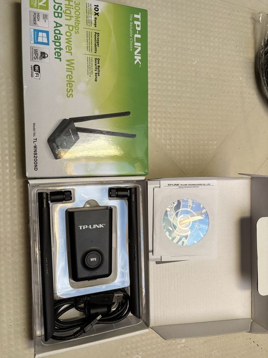 adaptador Wi-Fi USB TP-Link TL-WN8200ND (300Mbps de Alta Potência)