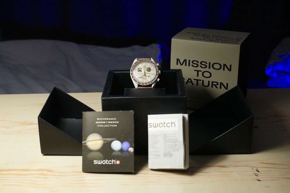 Годинник Omega x Swatch Speedmaster Moonswatch «Mission to Saturn»