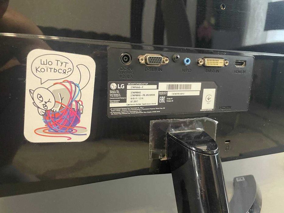 Монітор LG 27` l27mp68vq-p