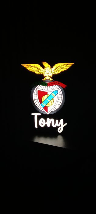 Candeeiro personalizado luminoso