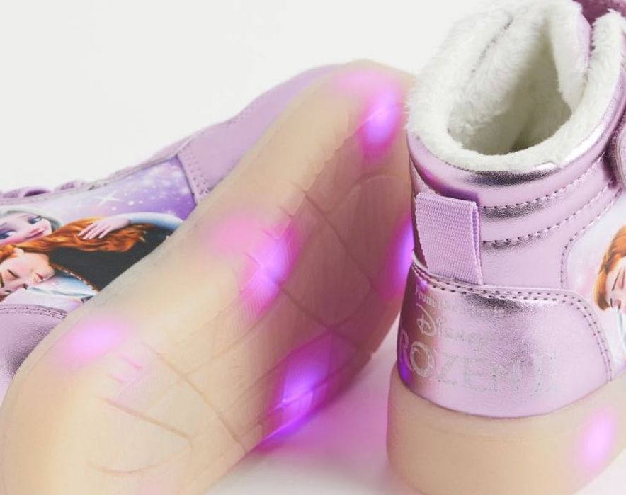 Buty Elza, Elsa, Kraina Lodu, Frozen, diody, świecące led NOWE 26