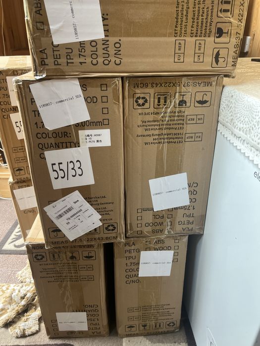 Топовий Пластик Sunlu PLA, PETG 1.75мм Чорний, Білий, Сірий