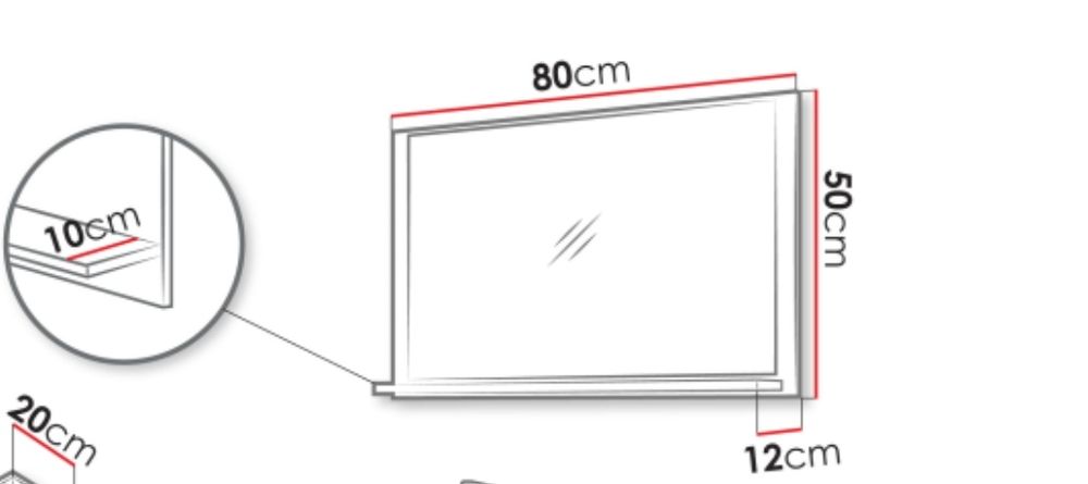 Lustro Kiegi Ryfel 80 x 50 x 12
szerokość: 80 cm, wysokość: 50 cm, głę