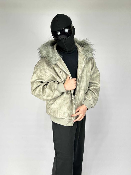 Аляска Bomber Jacket куртка бомбер курточка на капюшоні хутро