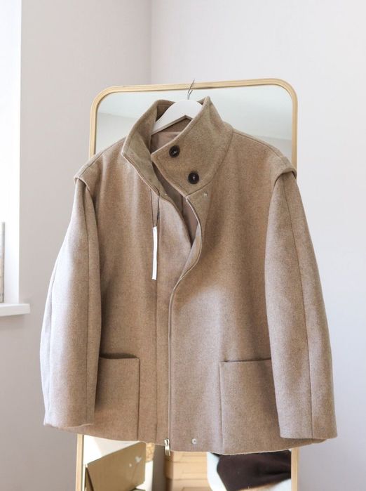 пальто коротке Zara, вовна, M, L