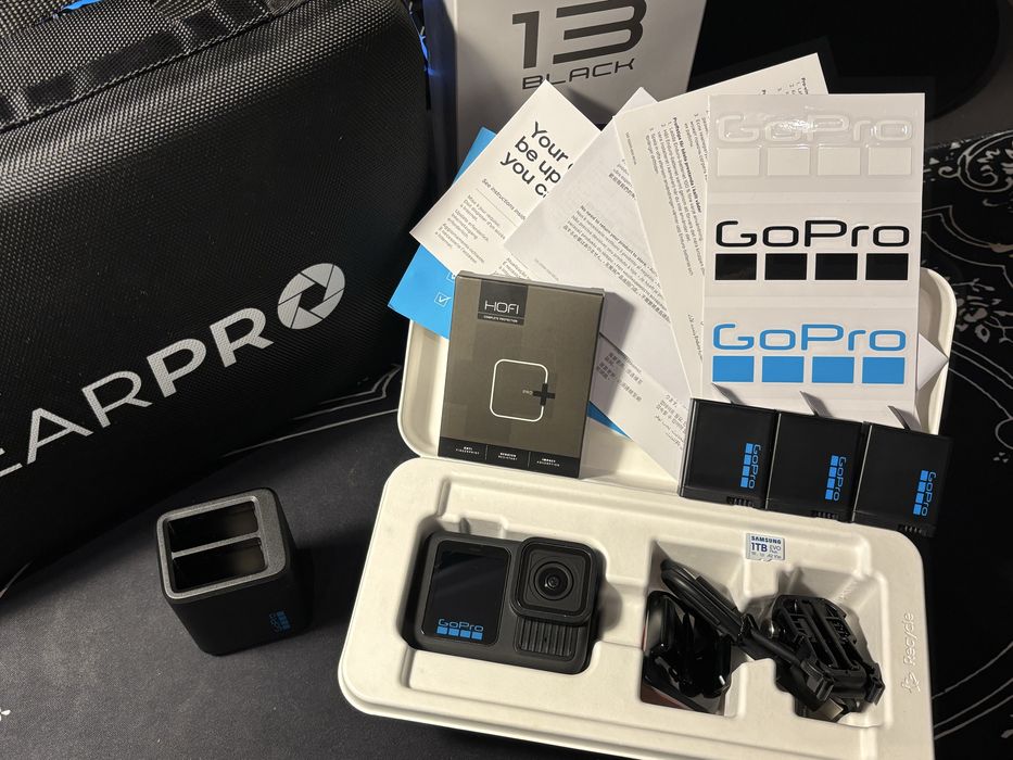 GoPro HERO 13 Black-ZESTAW PREMIUM-Stan perfekcyjny-3x Enduro-Charger