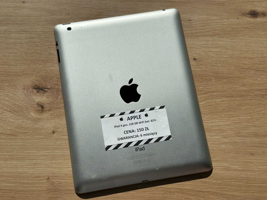 Tablet Apple iPad 4 gen. 128GB Wi-Fi – bat: 81% – GW 6M