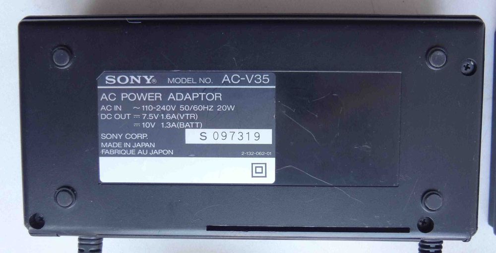 Блок питания для камеры sony ac-v35 с аккумулятором зарядное устройств