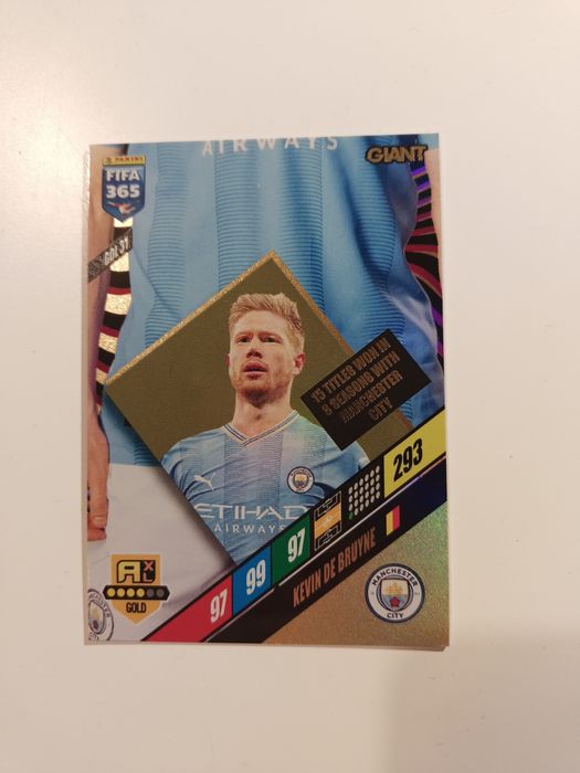Karty Fifa - komplet Kevin de Bruyne - giant 3szt.