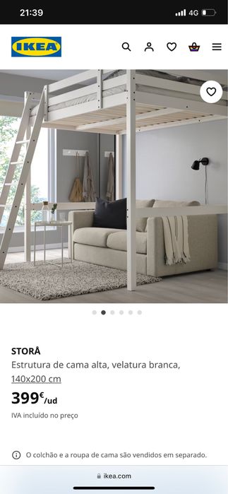 Cama Suspensa! 3 meses de uso