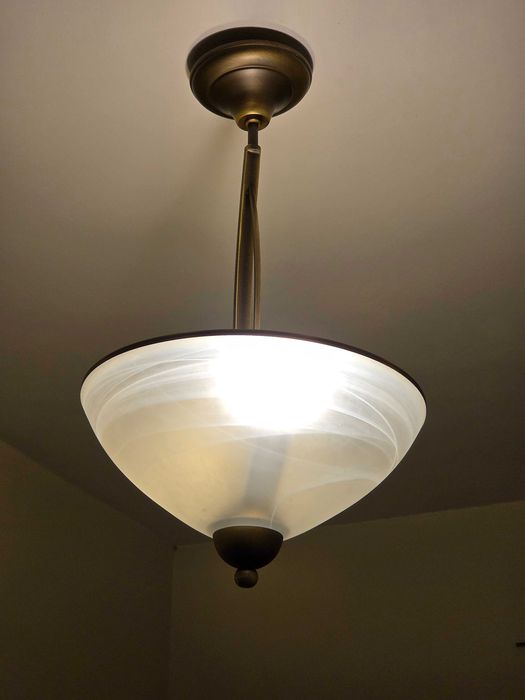 Kompleksowe oświetlenie retro / klasyczne – 7 elementów: kinkiety, plafon, lampa wisząca