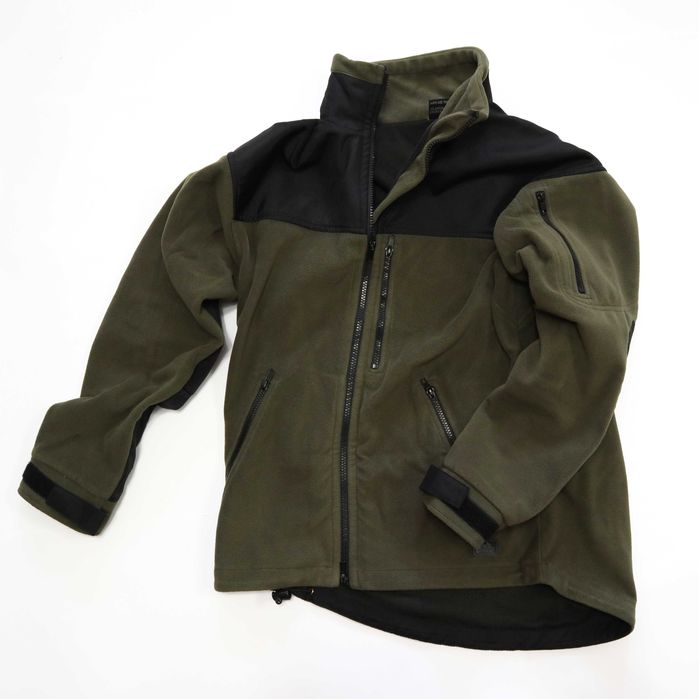 Тактична флісова кофта - куртка Helikon Classic Army - Olive/Black р.М