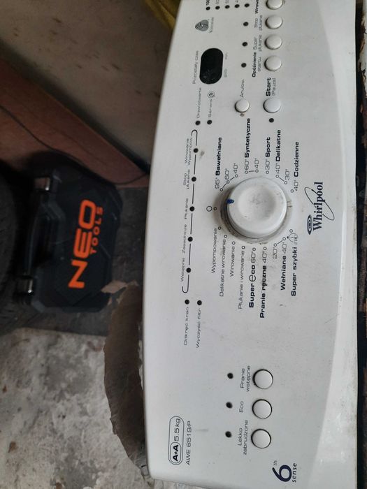 pralka whirlpool AWE6519P silnik pompa